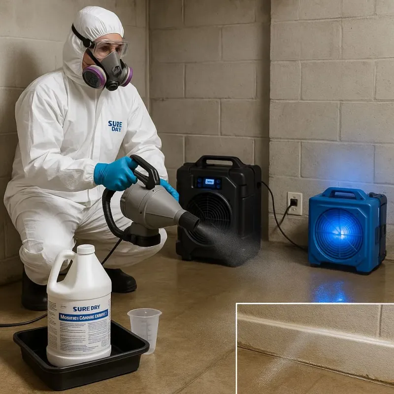 Sanitization and Odor Removal process in Crainville, IL